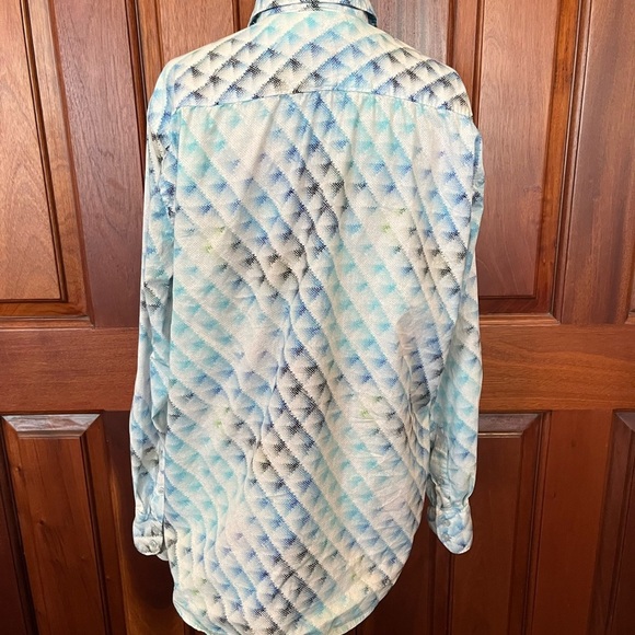Robert Graham Abstract-Print Cotton Shirt Flip Cuff Size Medium - Picture 4 of 10